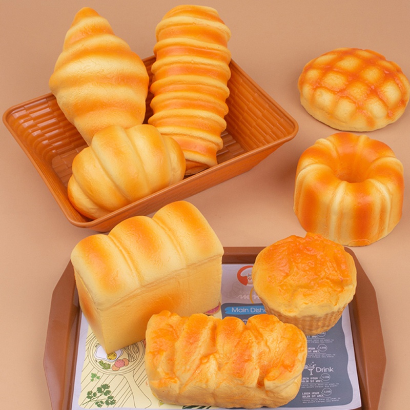 Bánh Mì Bóp Siêu Mềm Vui Nhộn Giảm Căng Thẳng Cho Người Lớn