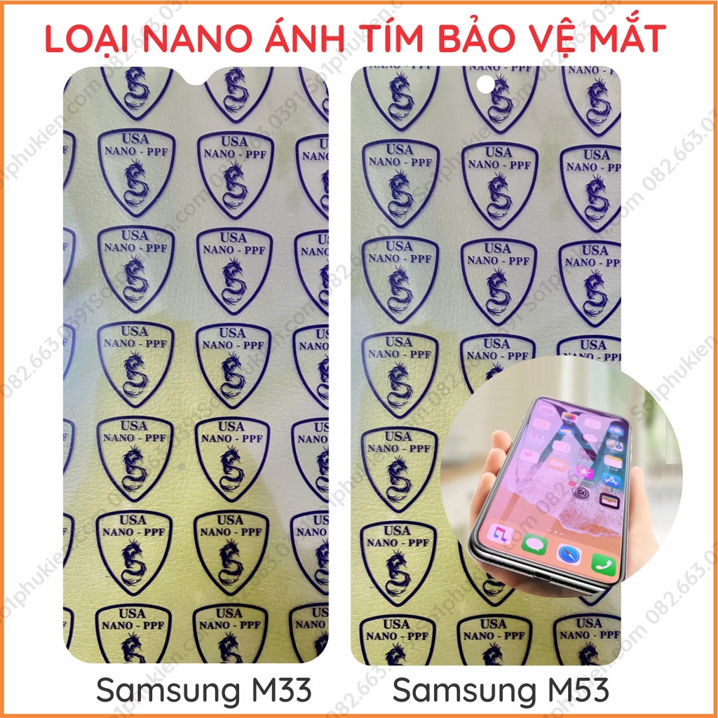 Dán cường lực Samsung M33 5G / M53 5G dẻo nano chống bể, chuẩn cường lực 9H+