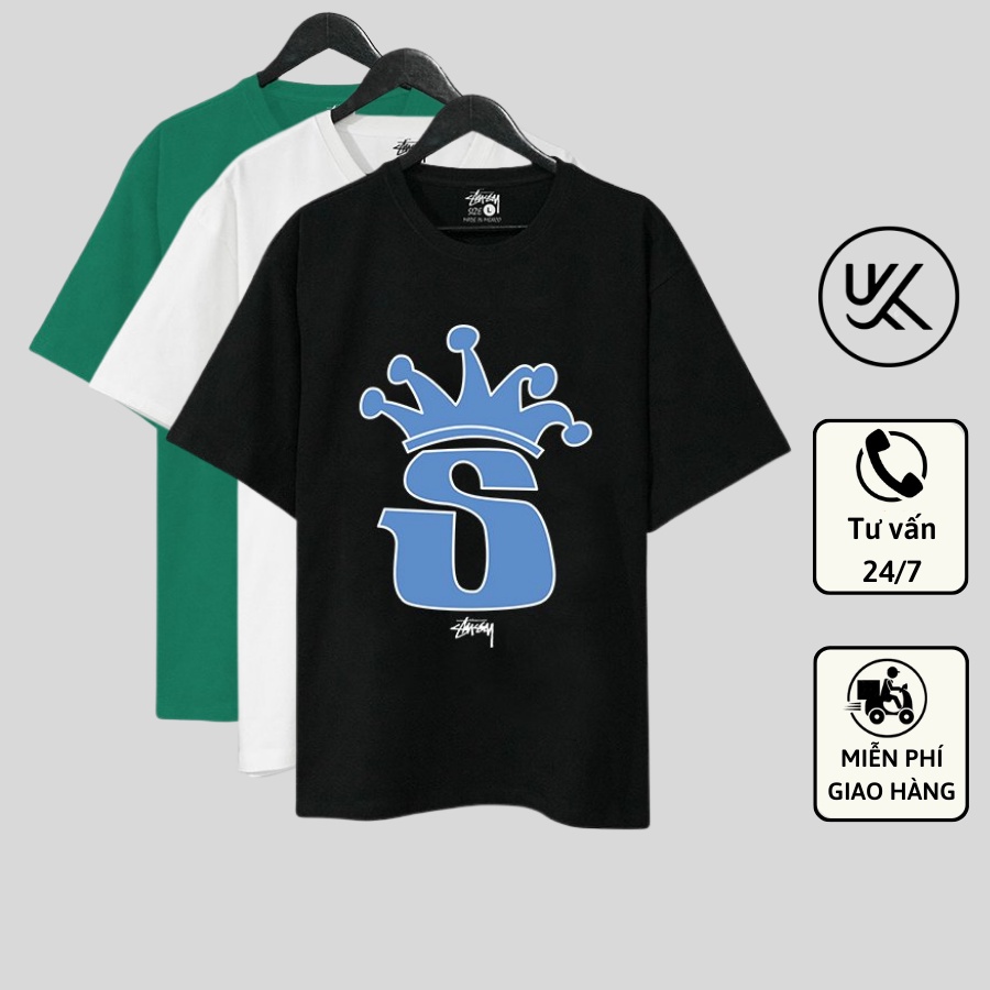 Áo Thun Tay Lỡ STUSSY, áo phông unisex Form rộng oversize, chất liệu Cotton. KKIMShop