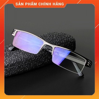Kính lão thị viễn thị nửa viền cực ôm mặt chống rơi nam nữ cao cấp Nhật bản chống mỏi chống uv
