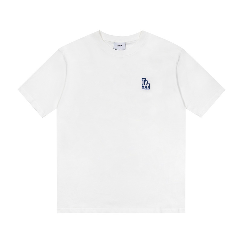 ❤❀  ❤ Áo Thun Cotton Ngắn Tay Thêu Họa Tiết MLB NY Thời Trang Chất Lượng Cao Cho Cặp Đôi