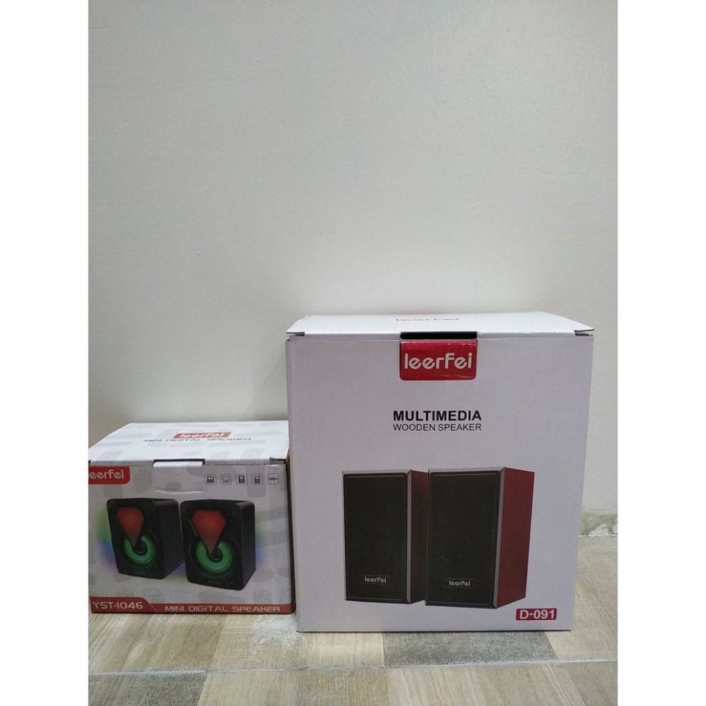 Loa mini 2.0 LeerFei YST-1046 - Loa vi tính mini LED RGB giá cực rẻ