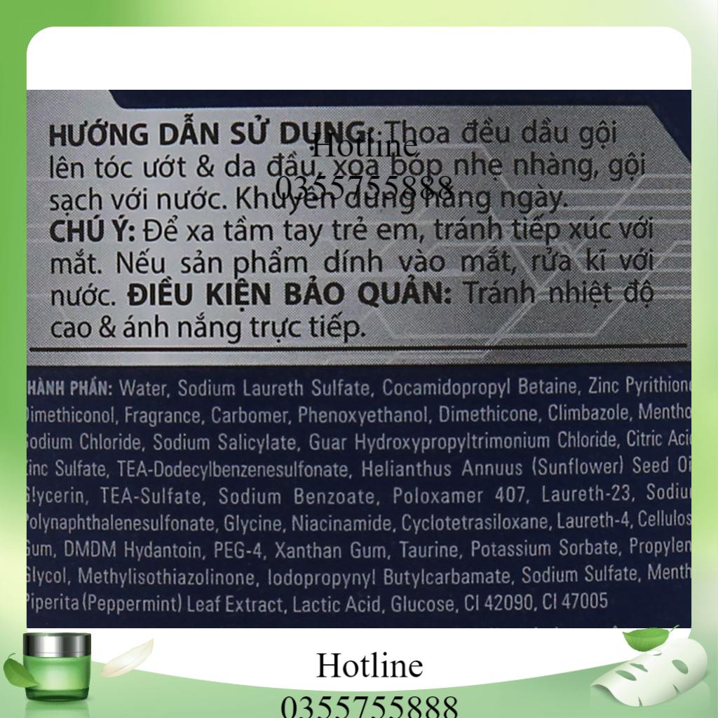 Dầu gội Clear Men Mát Lạnh Bạc Hà 340gr