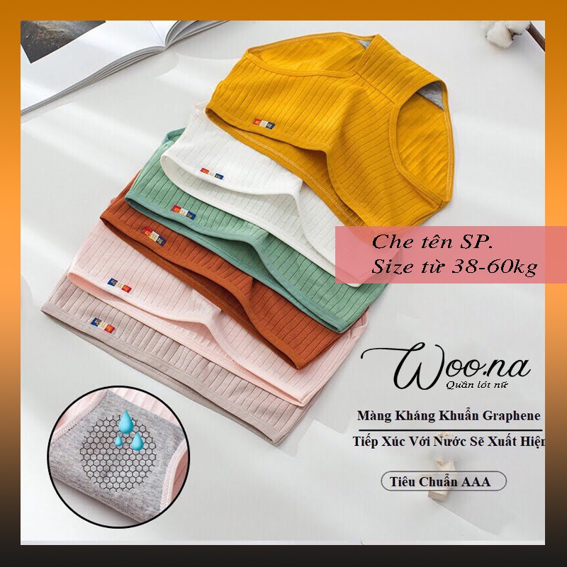 Quần lót nữ kháng khuẩn gân tăm Size L,XL. Quần lót cotton sợi tre màng kháng khuẩn xuất Pháp. | BigBuy360 - bigbuy360.vn