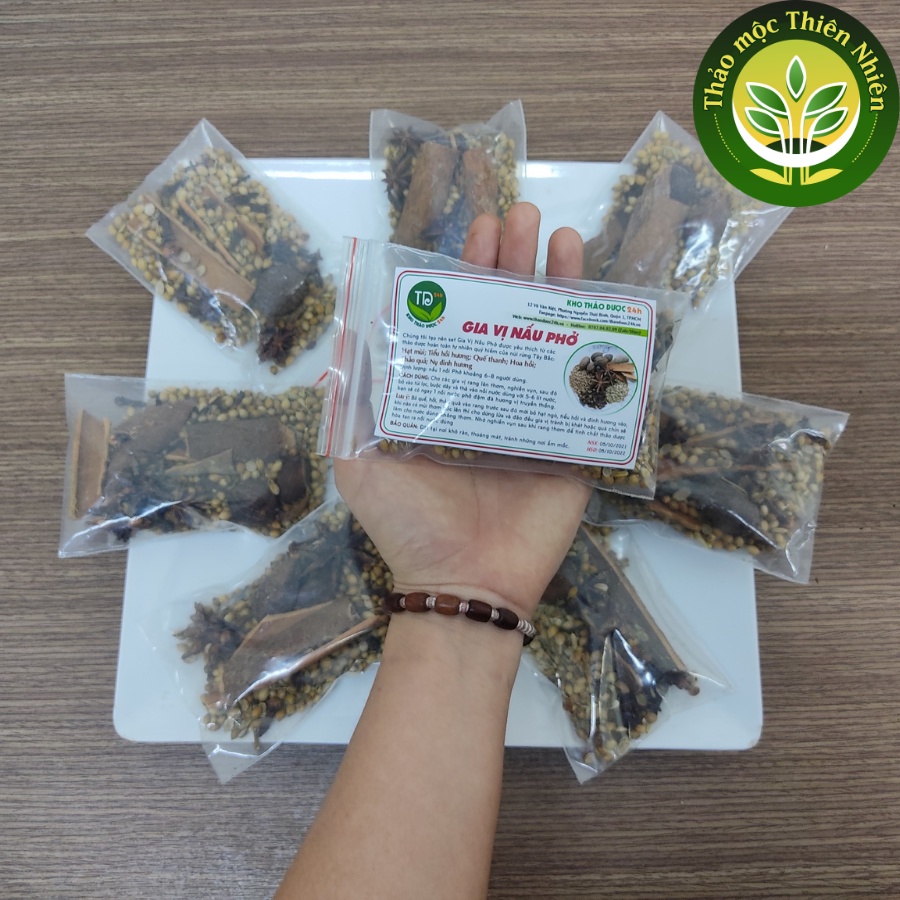 Combo 5 - 10 gói gia vị nấu phở bằng thảo dược, 100% thiên nhiên, cực thơm ngon, dễ sử dụng l Kho thảo mộc thiên nhiên