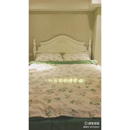Bộ chăn ga gối Cotton Poly Nhập Khẩu mẫu hoa nhí xanh hot hit Decor Home