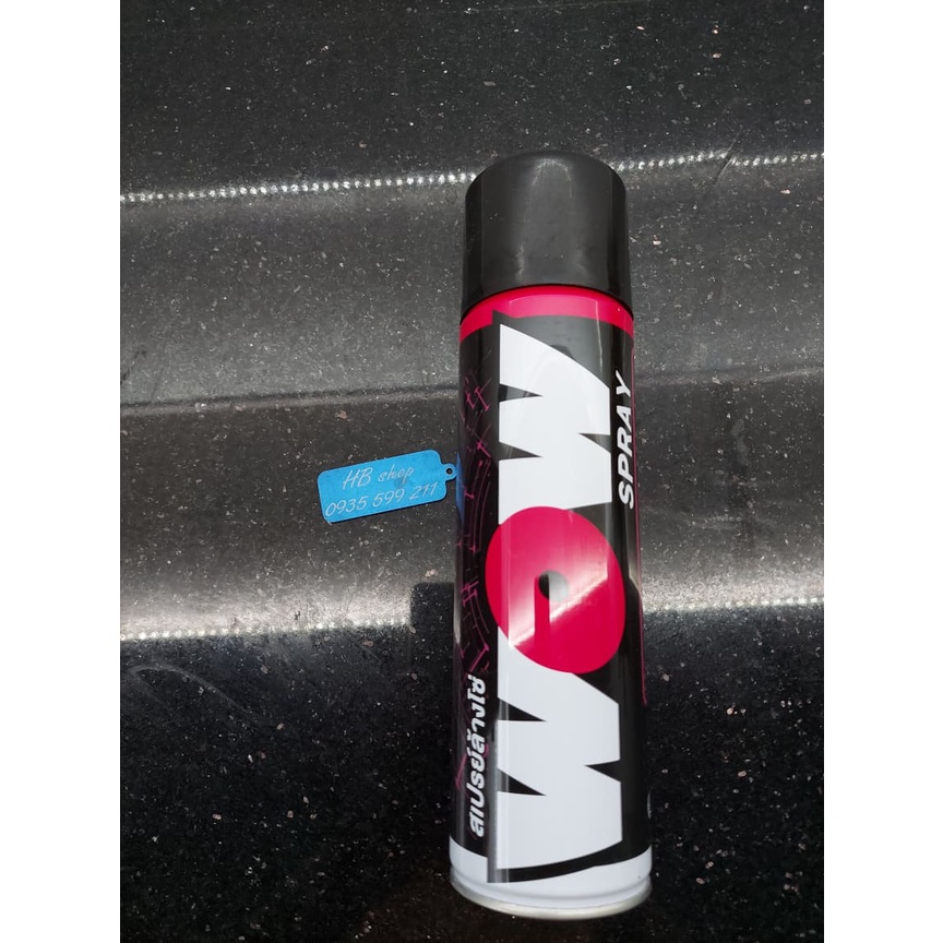 VỆ SINH NSD WOW Spray (Vệ sinh sên xích cao cấp- chai lớn)