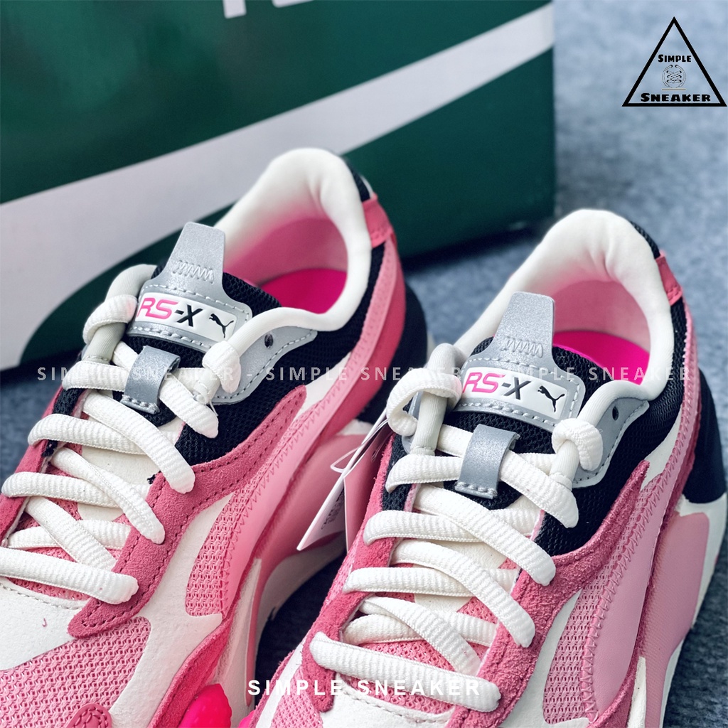 Giày Puma RS-X3 Chính Hãng FREESHIP Puma RS-X3 Puzzle White Pink - Giày Sneaker Thể Thao Nữ Puma - Simple Sneaker