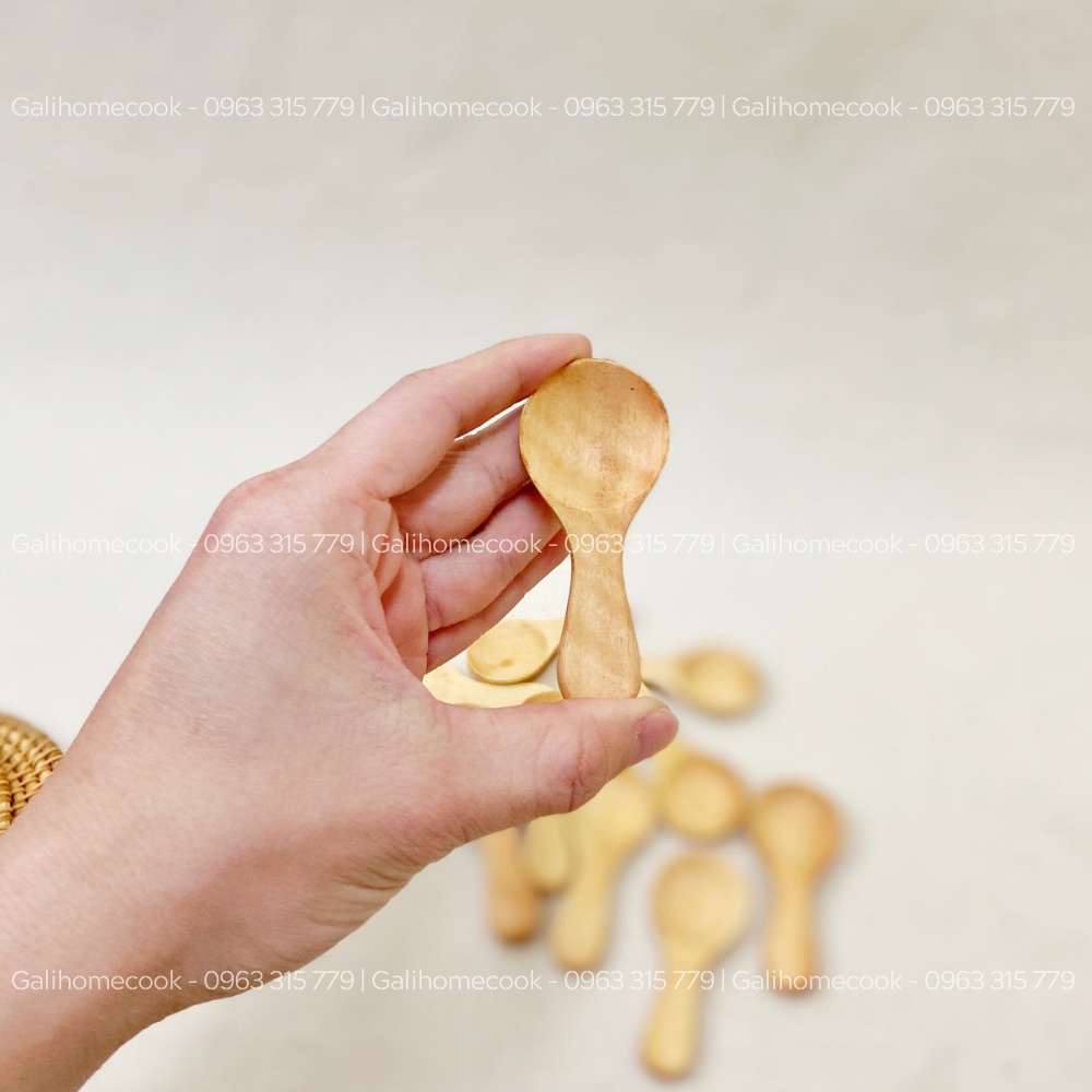 Muỗng Gỗ Gia Vị Mini Phong Cách Nhật - Thìa Gia Vị Nhỏ Múc Gia Vị Trà Cà Phê Ngũ Cốc | Galihomecook TGN7