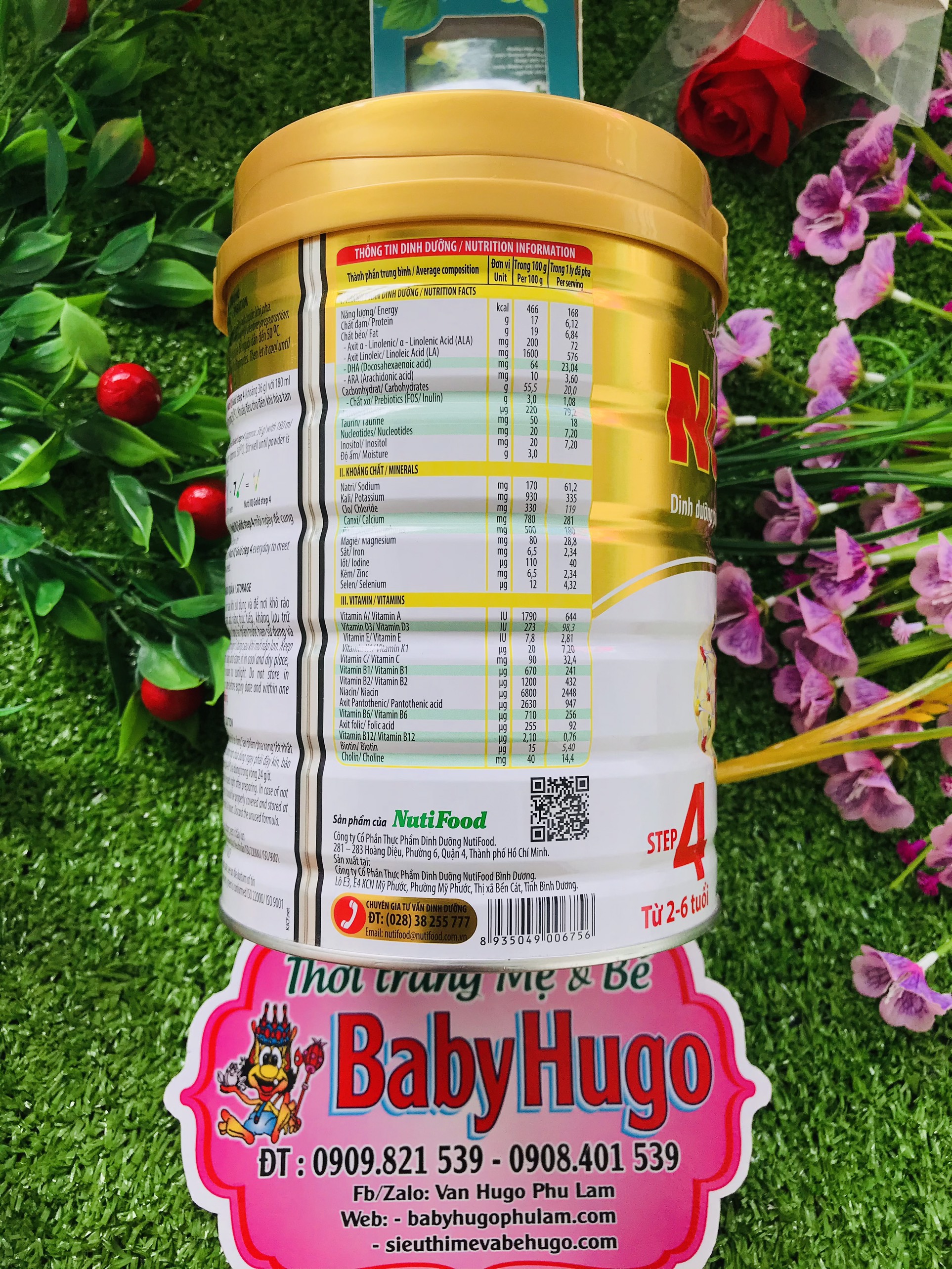 [MẪU MỚI] Sữa Bột Nutifood Nuti IQ Gold Step 4 900g