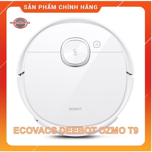 Robot hút bụi lau nhà Ecovacs Deebot T9 - Lực hút Max 3000Pa -Bản Quốc Tế - Bảo hành 24 tháng