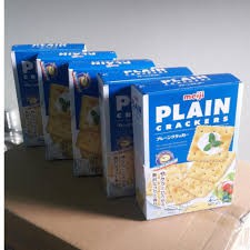 [Mã GROSALE1 giảm 8% đơn 500K] Combo 5 hộp Bánh quy giòn Plain Meiji cho người ăn kiêng 104g