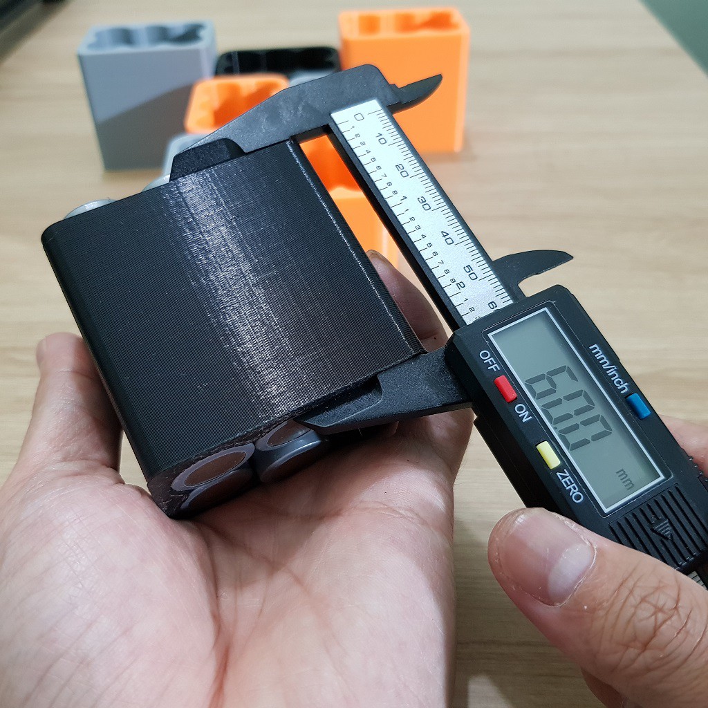 Khuôn đóng cell pin 18650 | 3 cell 2 hàng dành cho pin lion National 12v | Nati cao