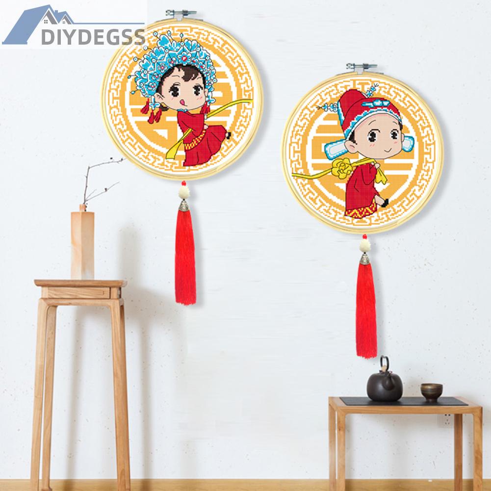 Bộ Tranh Thêu Chữ Thập Diy Hình Cô Dâu Chú Rể 11ct 2