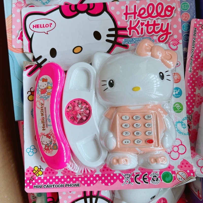 Điện thoại đồ chơi hello kitty, có âm thanh
