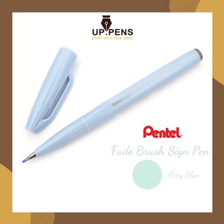 Bút brush viết calligraphy Pentel Sign Pen - Màu xám xanh (Grey Blue)