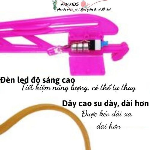 Máy bay xốp bắn ná trợ lực có đèn led – Đồ chơi cho bé giải trí vận động ngoài trời