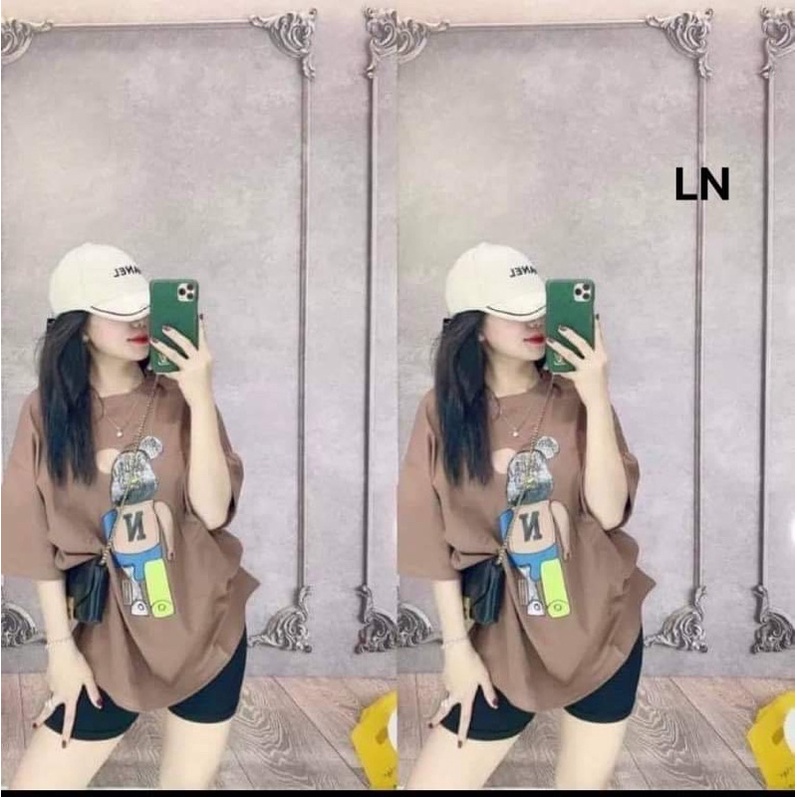 Sét áo gấu N 5D + quần legging lửng TH6