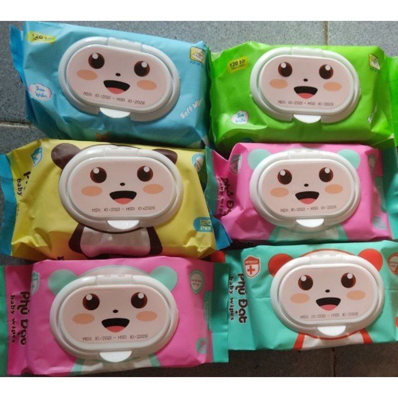 khăn/giấy ướt phú đạt/gấu(500g)120 tờ