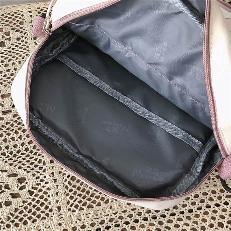 Balo đeo vai bằng nylon chống thấm nước họa tiết hoa phong cách Hàn Quốc dễ thương thời trang cho nữ