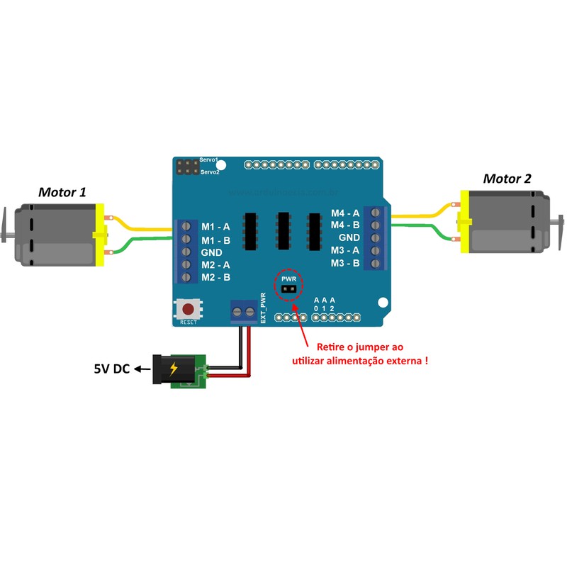 Motor Driver Shield L293D