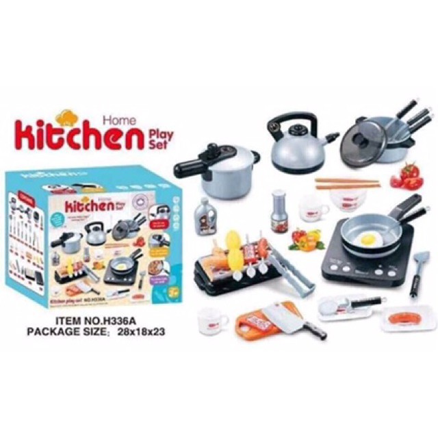 Bộ đồ chơi nấu ăn KITCHEN mới 36ct cho bé vui nghịch