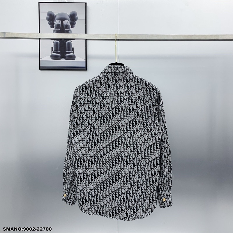 Áo Sơ Mi Nam  Họa Tiết Logo Siêu Cấp - Áo Sơ Mi Nam  Dập Vân Logo Chất Vải Dệp Cao Cấp