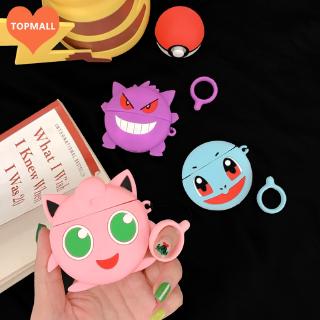 Vỏ bọc silicone bảo vệ hộp đựng tai nghe Airpod 1/2 họa tiết hoạt hình Nhật Bản Pokemon dễ thương