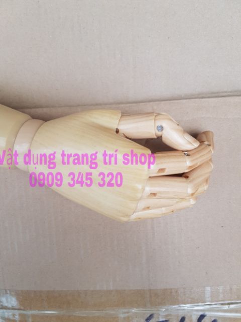 Manocanh bán thân tay giả gỗ