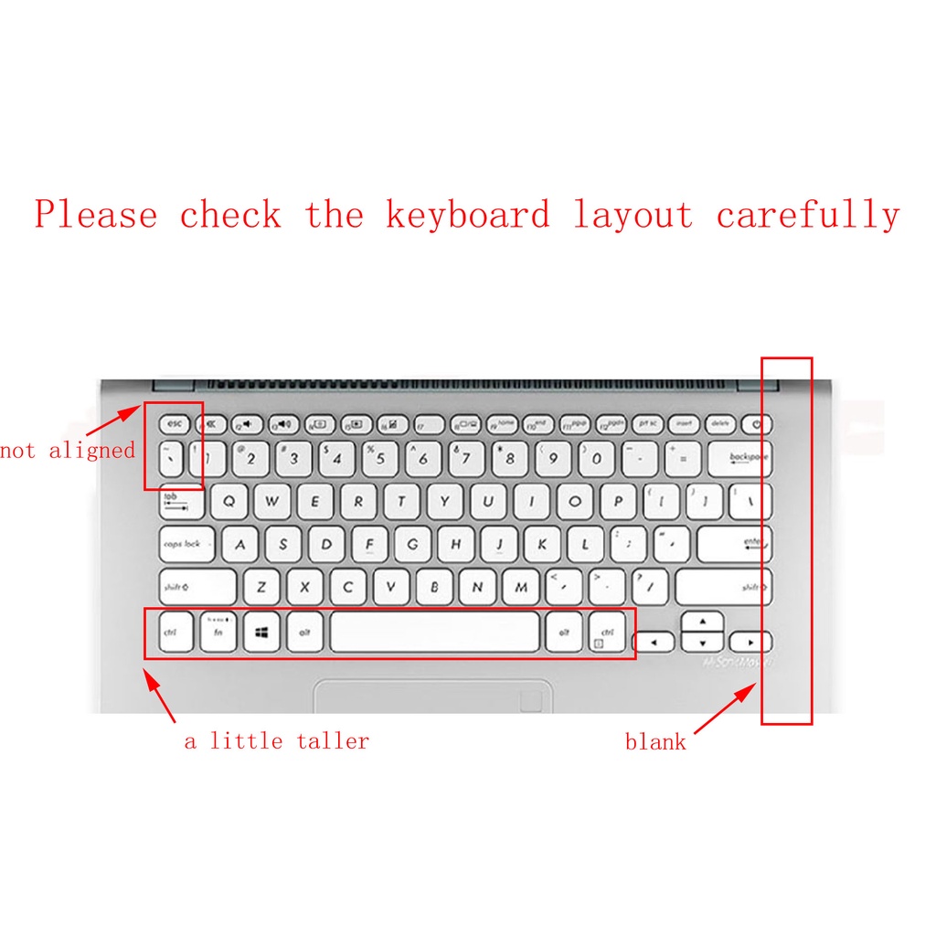 Miếng dán bảo vệ bàn phím máy tính bằng silicon mềm siêu mỏng cho ASUS VivoBook S14 S4300U 14inch