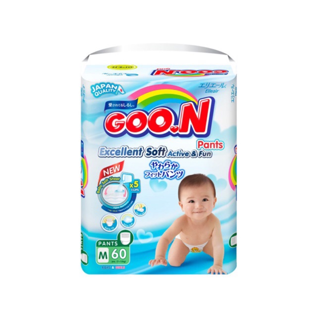 Tã bỉm Quần / bỉm Dán Goon Slim M60/L48/Xl42/XXL34/M66/L56/Xl50