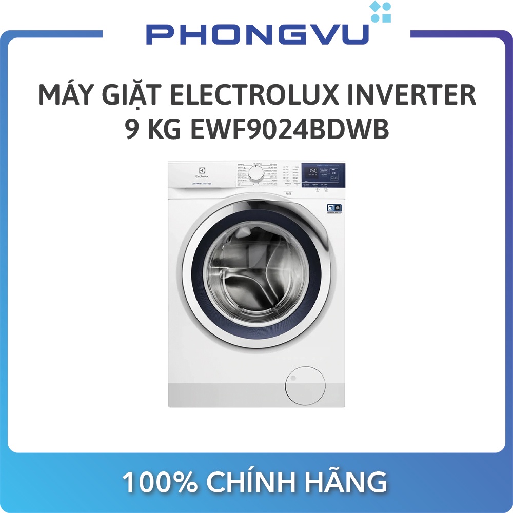 Máy giặt Electrolux Inverter 9 kg EWF9024BDWB - Bảo hành 24 tháng - Miễn phí giao hàng TP.HCM
