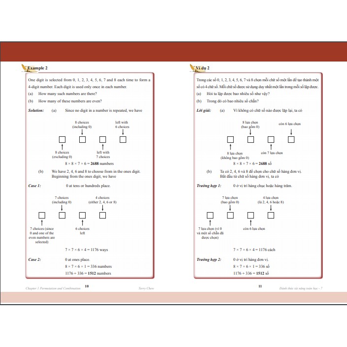 Sách: Đánh Thức Tài năng Toán Học 6&7- Á Châu Books ( Bộ 2 cuốn )