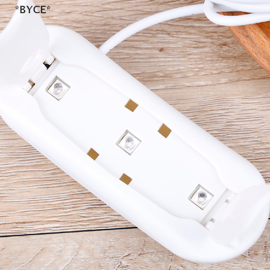 [Hàng mới về] Máy sấy khô sơn móng tay đèn LED UV 6W 80cm sạc USB màu trắng tiện lợi
