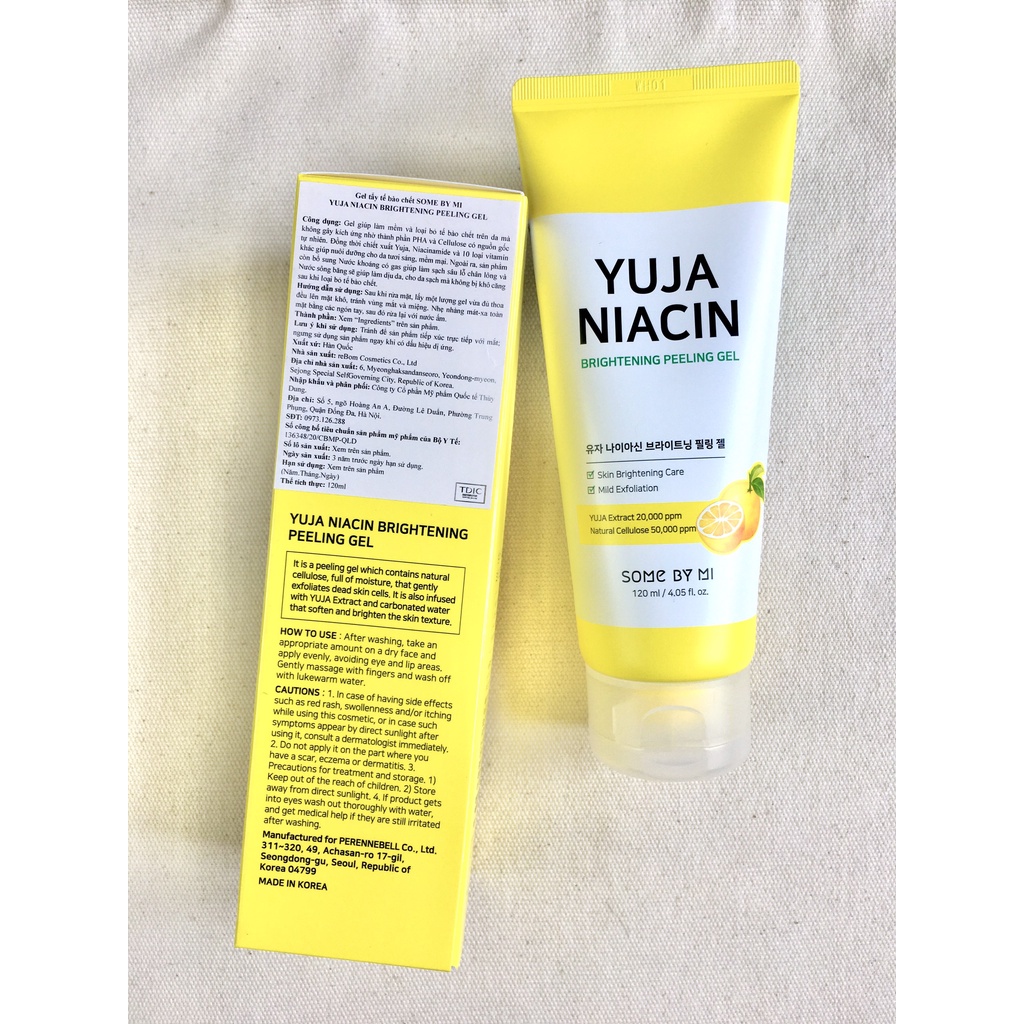 Tẩy da chết Some By Mi Yuja Niacin Brightening Peeling Gel 120ml