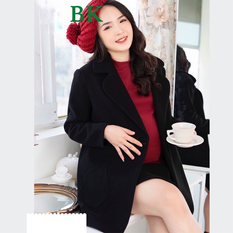 [Hàng Quảng Châu] áo len mặc trong bầuLen cao cấp loại 1 mặc trong váy yếm cho mẹ bầu free size 40~60kg☘️