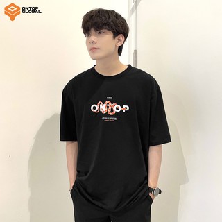 Áo thun local brand chính hãng ONTOP tay lỡ form rộng màu đen - Apep