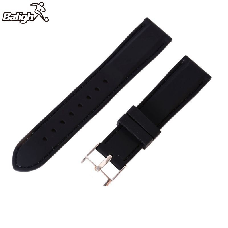 Dây đeo đồng hồ bằng silicon 18-24mm