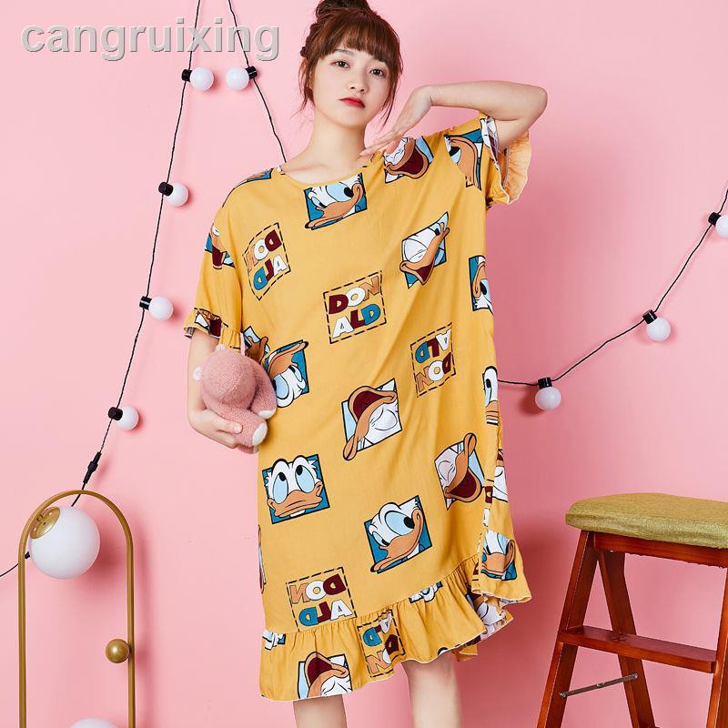 Đầm Ngủ Cotton Plus Size Cho Phụ Nữ Mang Thai 100kg