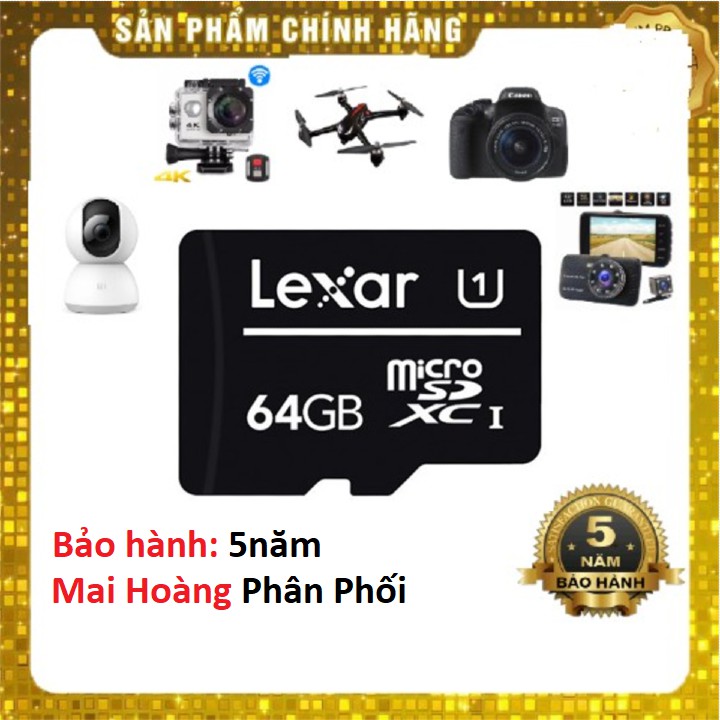 Thẻ nhớ Lexar 64GB Class 10