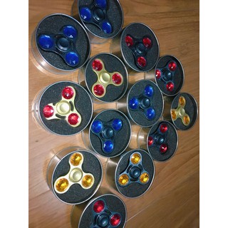 Quay tay Spinner nhôm 3 cánh gắn đá nhựa - Huco Việt Nam