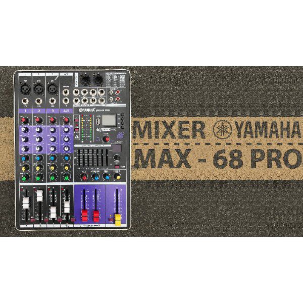 MT MAX Bàn trộn âm thanh Mixer MAX68 PRO - 99 hiệu ứng vang âm thanh chuẩn phòng thu, hát karaoke gia đình, live stream