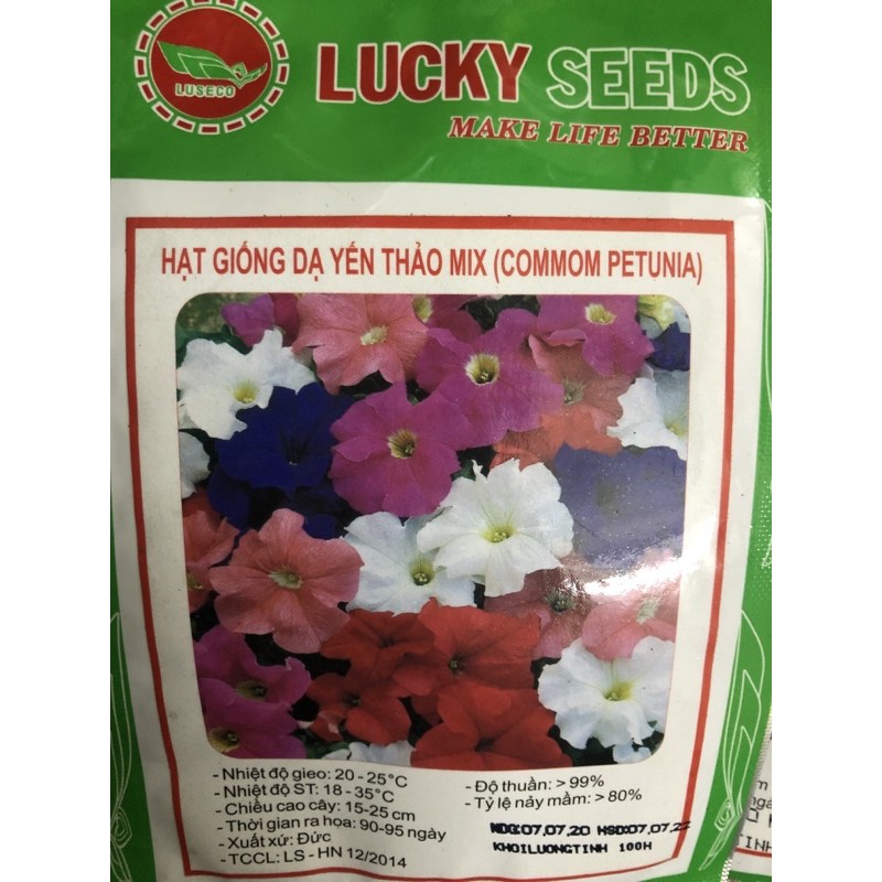 Hạt giống Dạ Yến Thảo kép F1 Mix (Petunia)