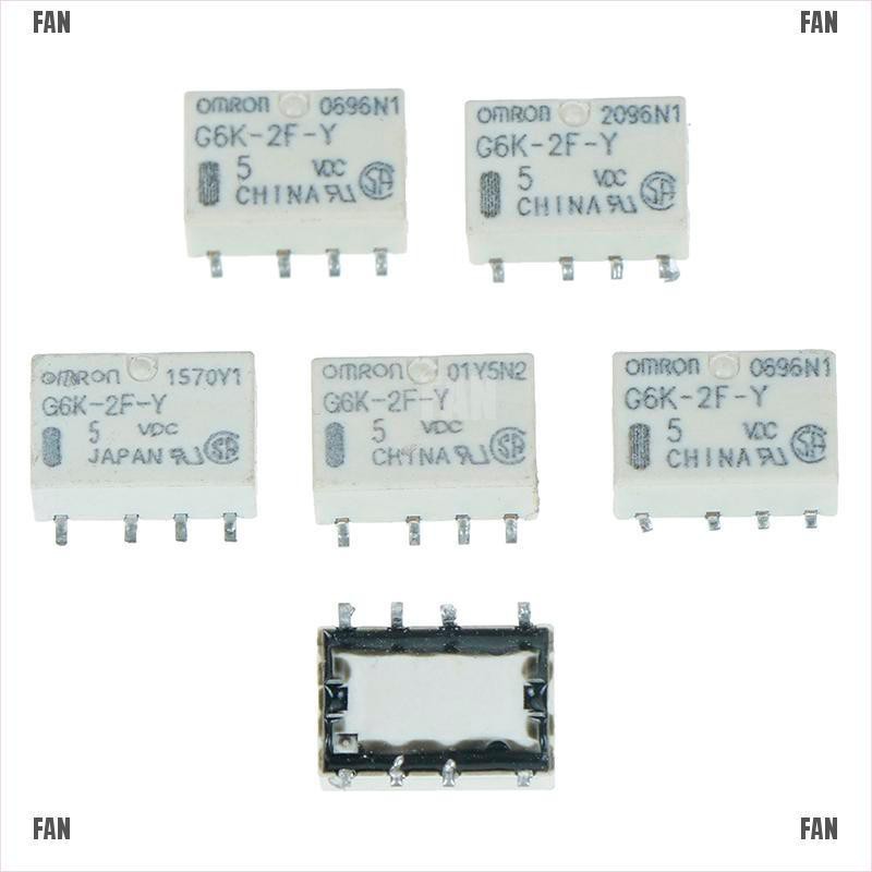Bộ Rơ Le 5 Le Dc 5v Smd G6K-2F-Y 8pin Chất Lượng Cao
