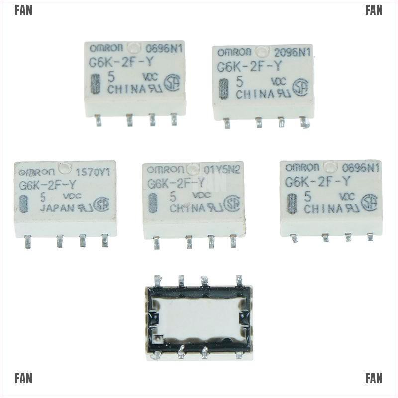 Set 5 Rơ Le Dc 5v Smd G6K-2F-Y 8pin Cho Omron