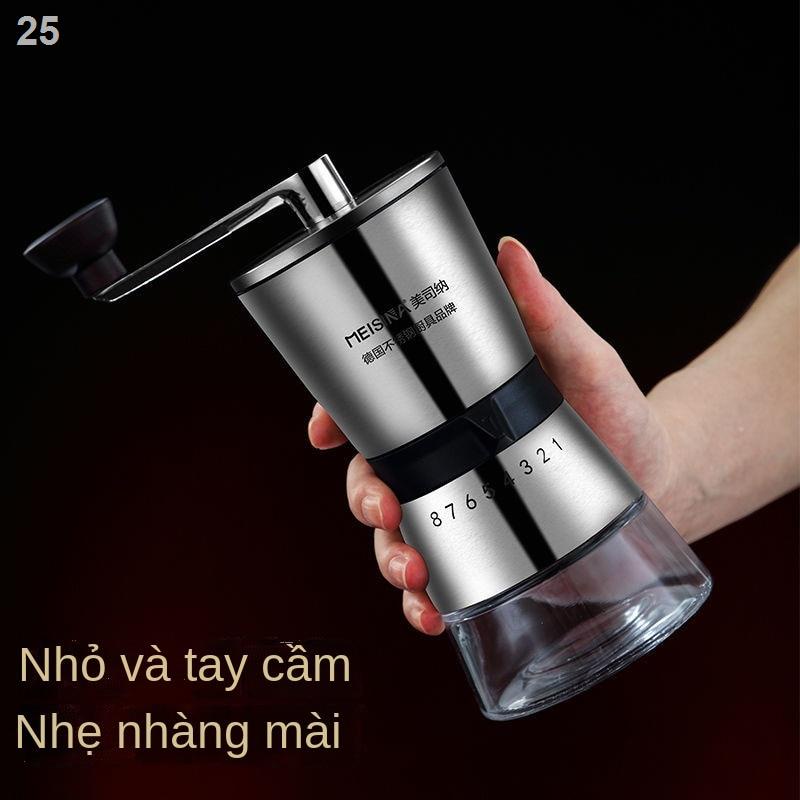 【hàng mới】▩○☜Máy pha cà phê quay tay của Đức xay thủ công nhỏ làm bằng bộ hạt tại nhà