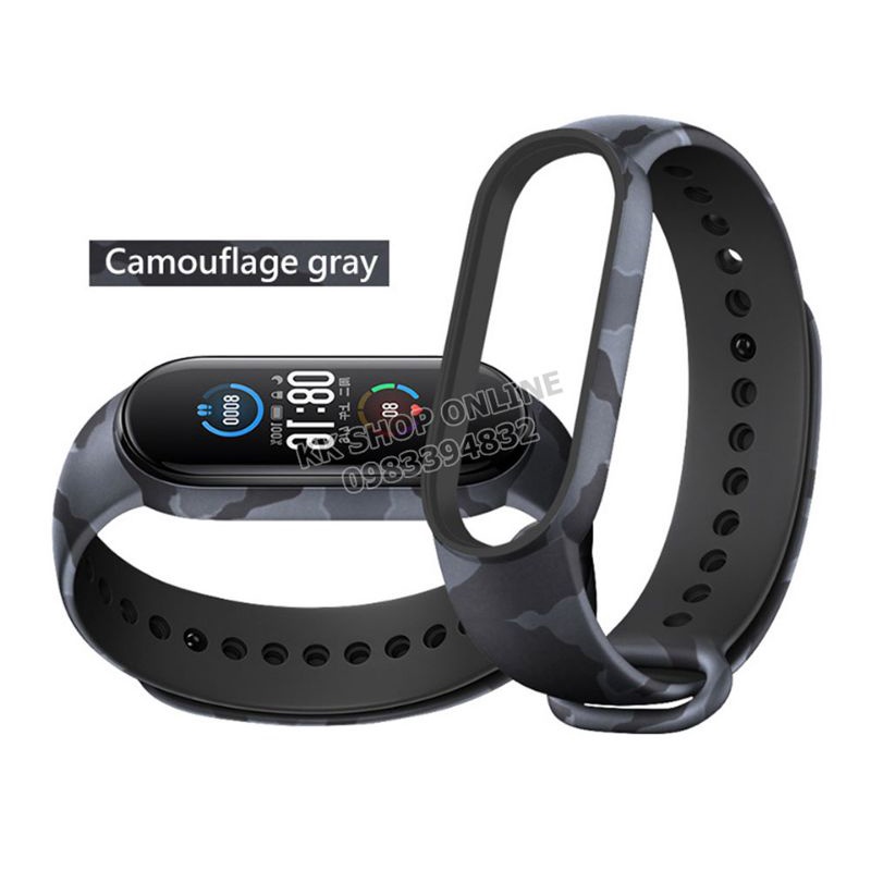 Dây đeo rằn ri thay thế cho Xiaomi Miband 3 Xiaomi Miband 4 Xiaomi Miband 5, Xiaomi Miband 6