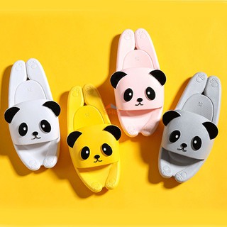 Dép cao su mang trong nhà, phòng tắm gấu trúc tai đen cute