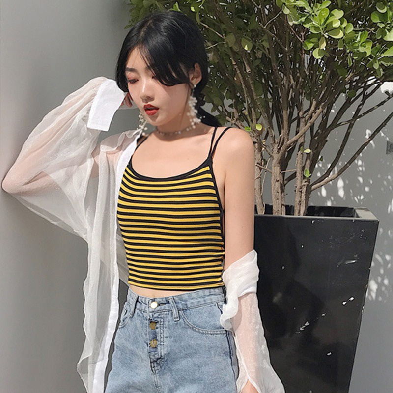 Áo Tank Top Sát Nách Hở Lưng Có Mút Nâng Ngực Thiết Kế Quyến Rũ Cho Phái Nữ