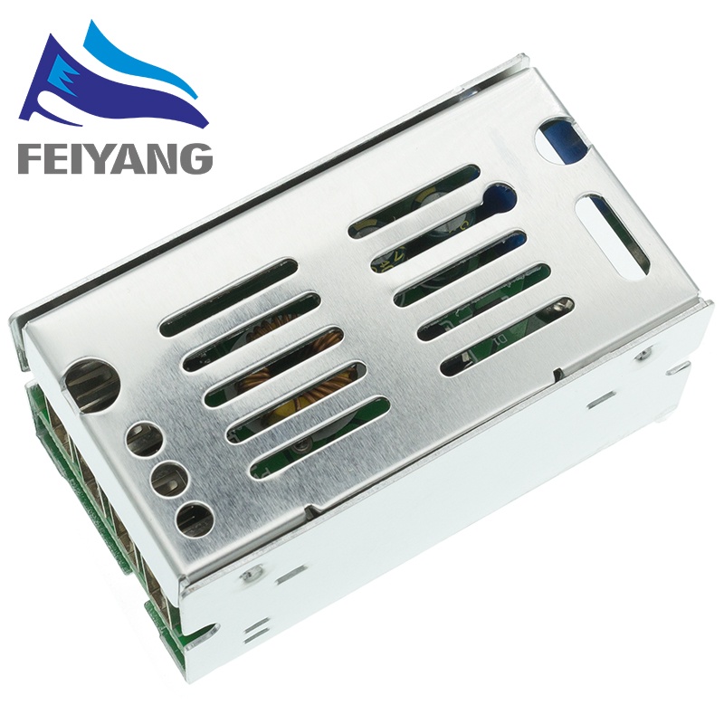 Mô Đun Hạ Áp DC-DC 9V 12V 24V 36V Sang 5V 5A 4 USB Kèm Vỏ Nhôm Chuyên Dụng